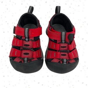 Keen Newport H2 Baby Sandals Ribbon Red Gargoyle Black Summer Gorpcore Size 4